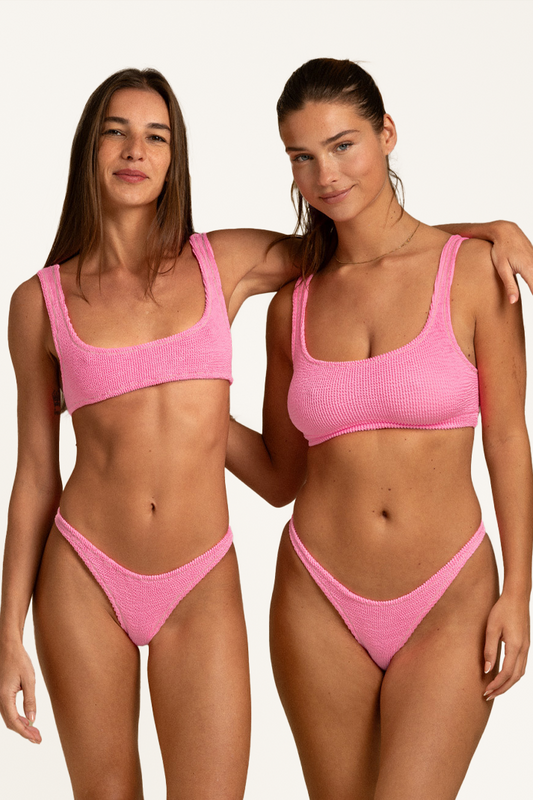 Ginny Bikini Top // Hot Pink