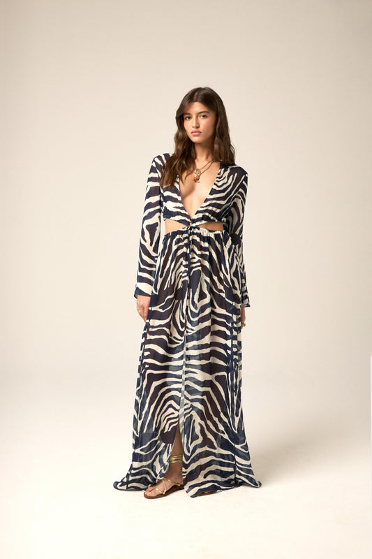 Pina Dress // Blue Zebra - Reina Olga