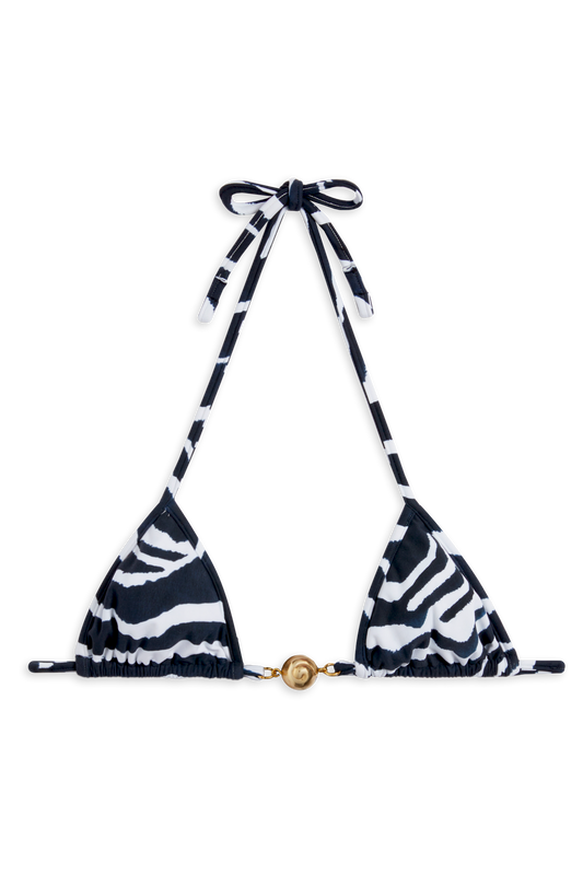 Splash Bikini Top // Blue Zebra - Reina Olga