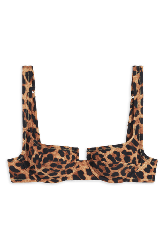 Brigitte Bikini Top // Ghepardo Print - Reina Olga