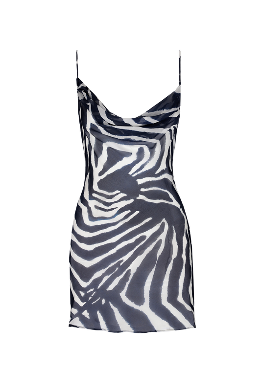 Carioca Dress // Blue Zebra - Reina Olga
