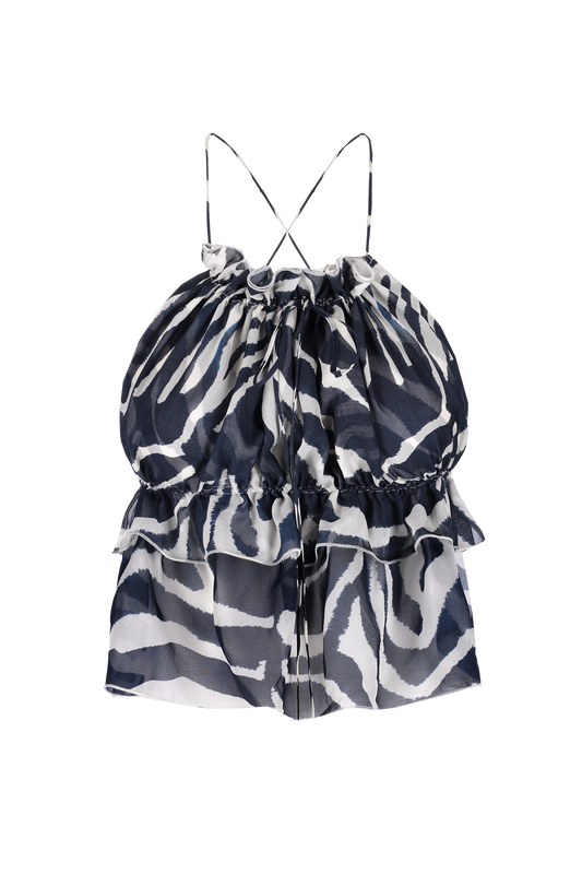 Maronti Top // Blue Zebra - Reina Olga