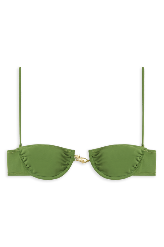 Hammond Bikini Top // Emerald Green - Reina Olga