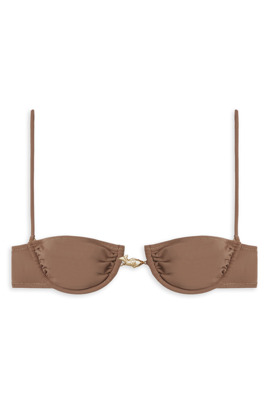 Hammond Bikini Top // Latte Macchiato - Reina Olga