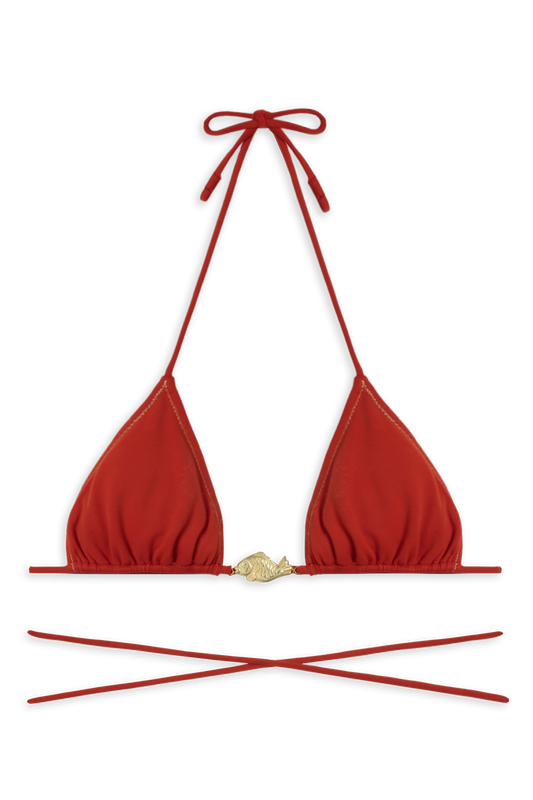 Miami Bikini Top // Red Coral - Reina Olga