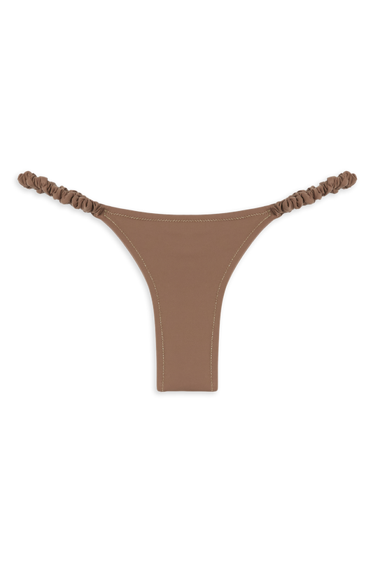 Scrunchie Bikini Bottom // Latte Macchiato - Reina Olga
