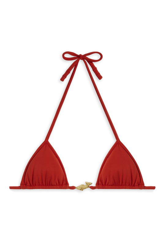 Splash Bikini Top // Red Coral - Reina Olga