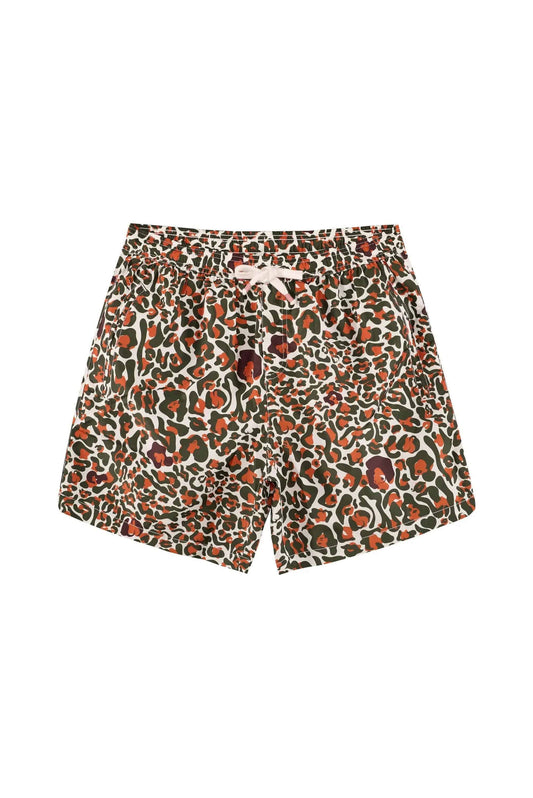 REINA OLGA MEN TRUNK ANIMALIER BLACK WHITE AND RED PRINT