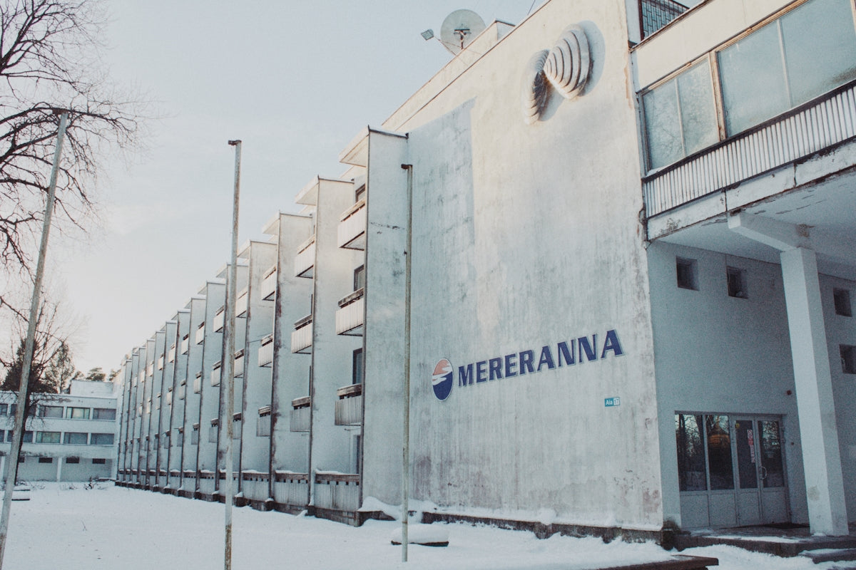 a building with a large sign on the side of it