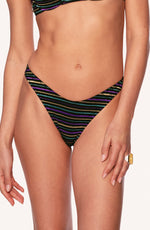 Brigitte Bikini Bottom // Lurex Stripes - Reina Olga - BIKINI