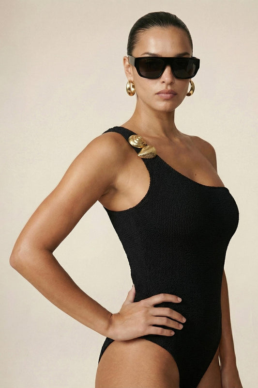 Gaia Swimsuit //  Black Coal