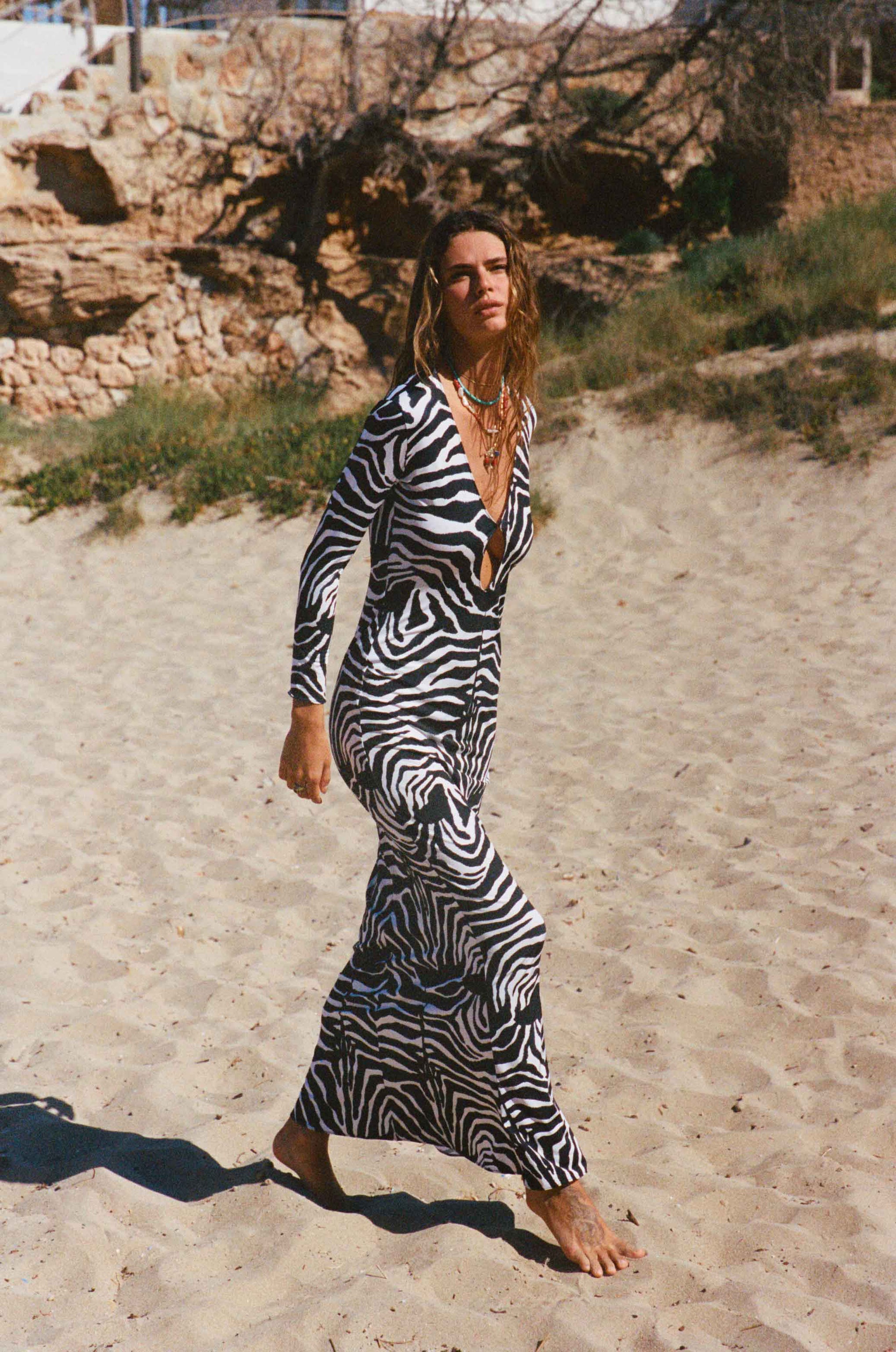 Susanna Dress // Blue Zebra