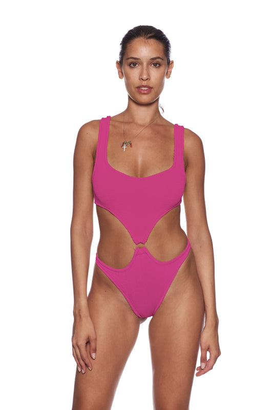 Traje de baño Augusta 10 años // Rosa intenso