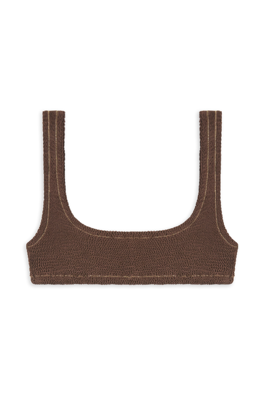 Ginny Bikini Top // Brown Wood - Reina Olga