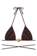 Miami Bikini Top // Brown Tiger Print - Reina Olga - BIKINI SET