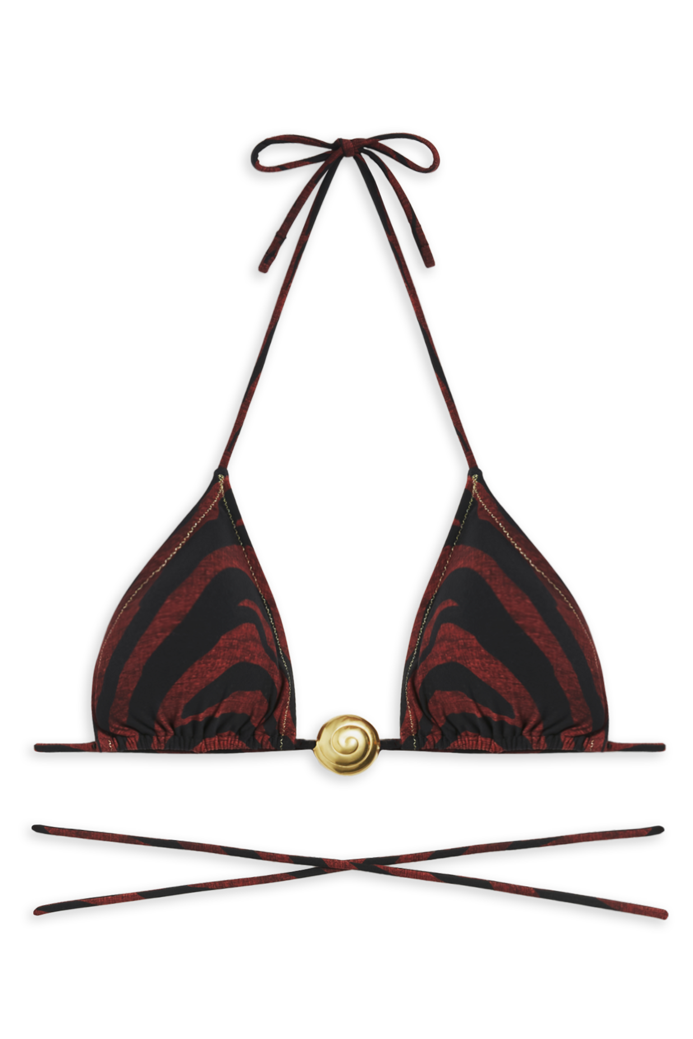 Miami Bikini Top // Brown Tiger Print - Reina Olga - BIKINI SET