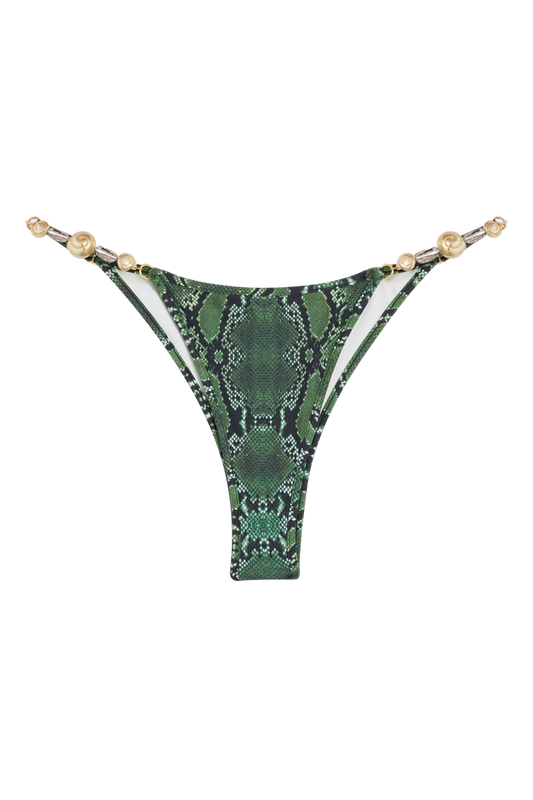 Splash Bikini Bottom // Texas Green Print