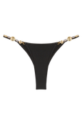 Splash Bikini Bottom // Black Shiny