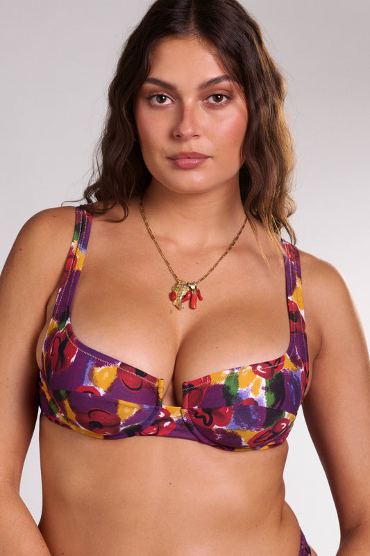 Brigitte Bikini Top // Porto Rafael Print - Reina Olga - BIKINI SET