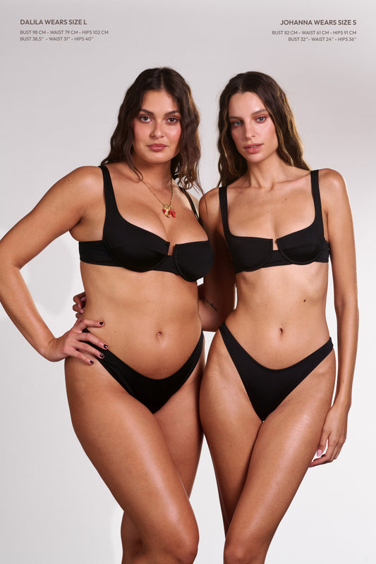 Brigitte Bikini Bottom // Black