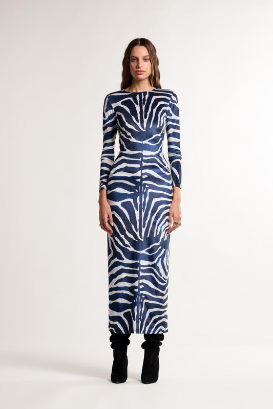 Tita Dress // Blue Zebra