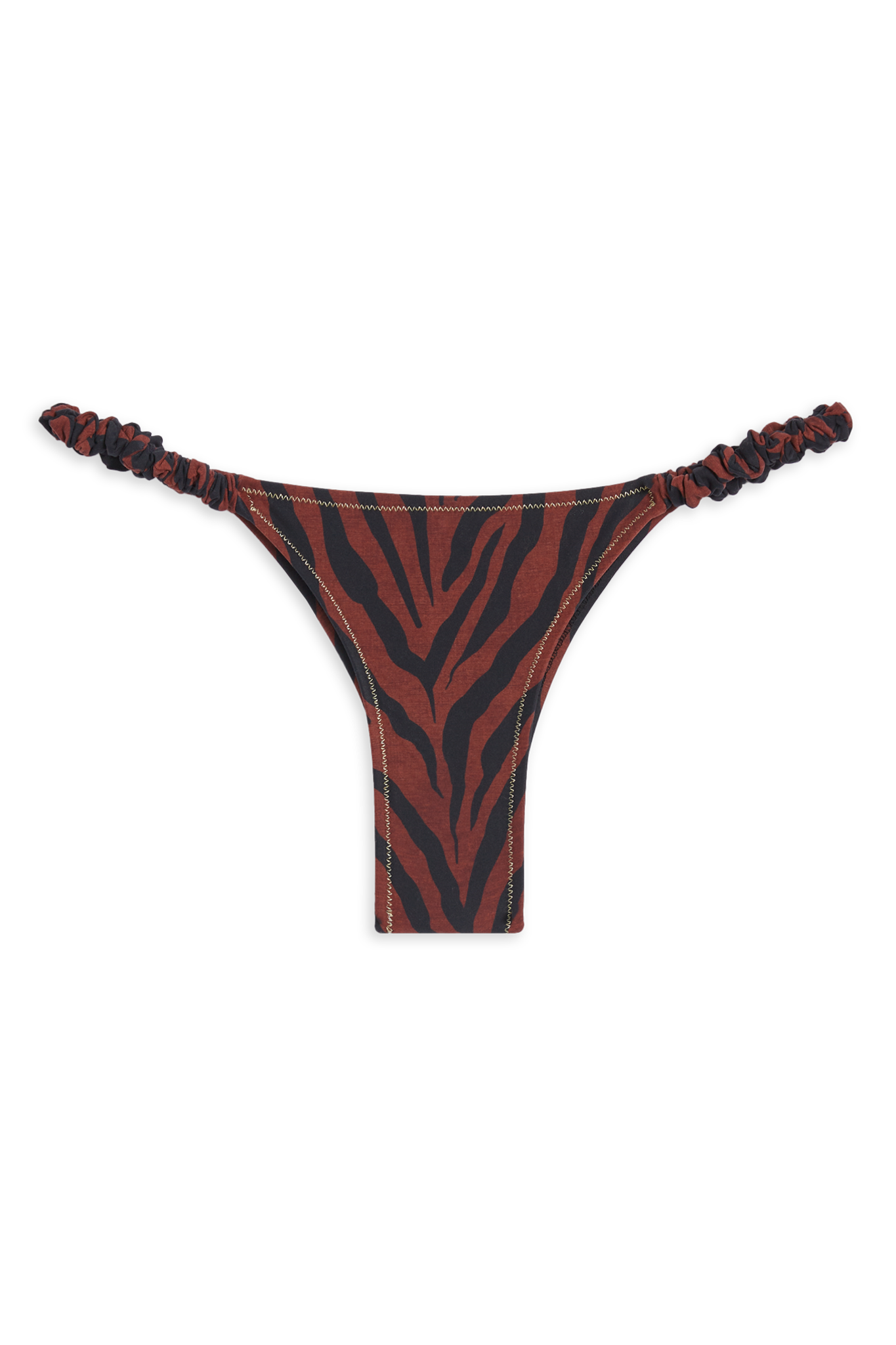 Scrunchie Bikini Bottom // Brown Tiger Print - Reina Olga - BIKINI SET