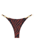 Splash Bikini Bottom // Brown Tiger Print - Reina Olga - BIKINI SET