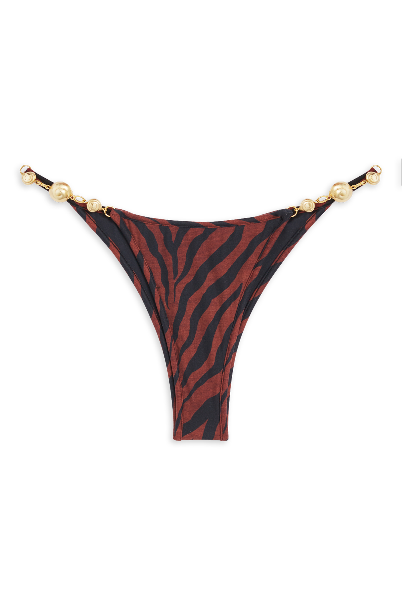 Splash Bikini Bottom // Brown Tiger Print - Reina Olga - BIKINI SET