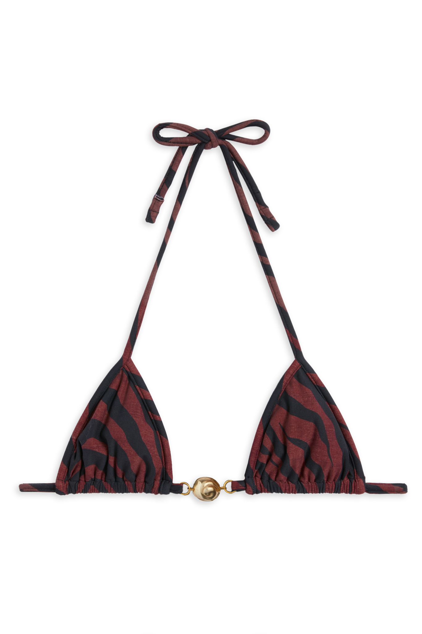 Splash Bikini Top // Brown Tiger Print - Reina Olga - BIKINI SET