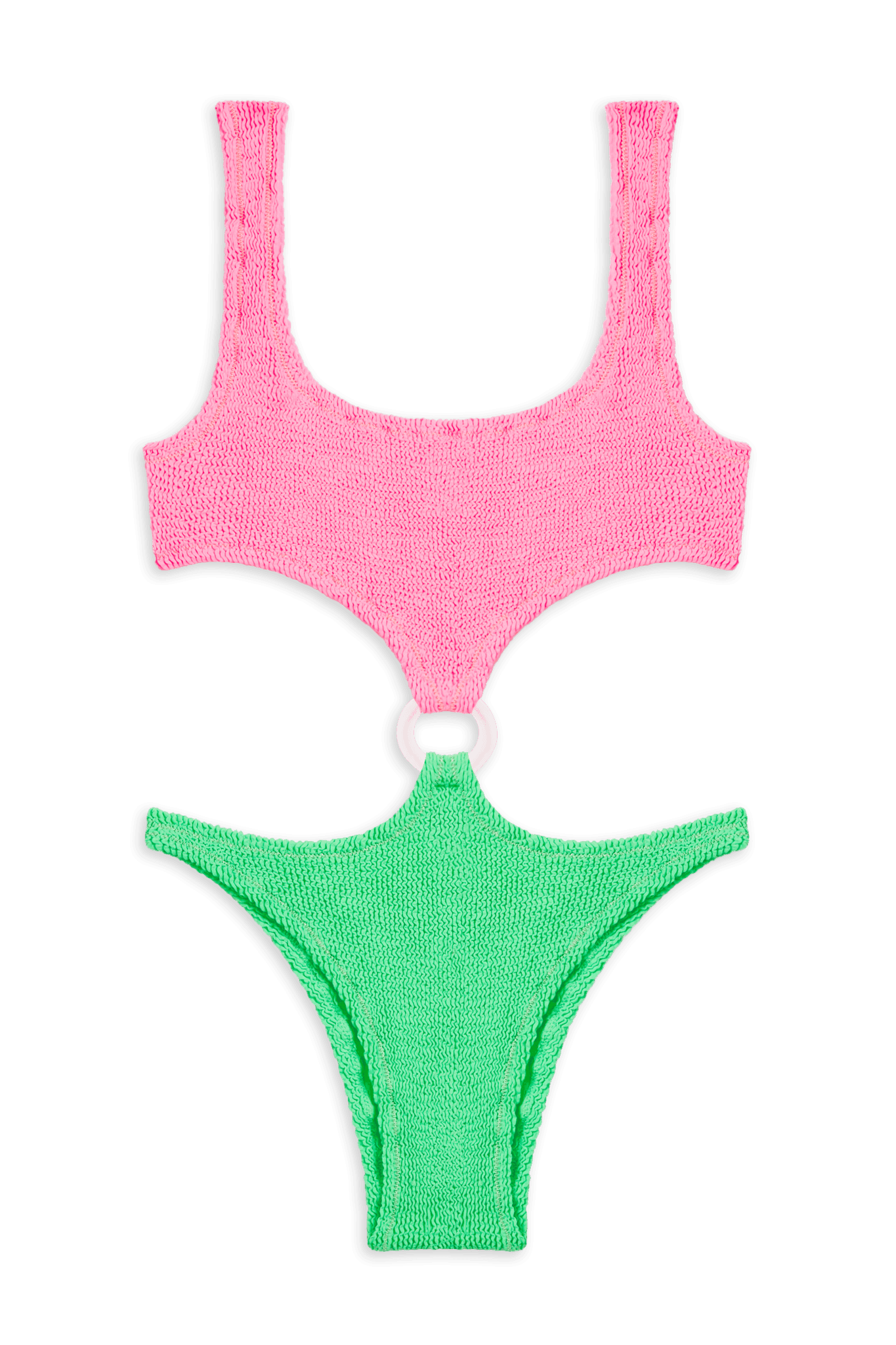 Augusta Swimsuit // Hot pink & Neon green - Reina Olga - SWIMSUIT