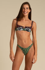 Brigitte Bikini Top // 3 Tone Safari - Reina Olga