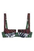 Brigitte Bikini Top // 3 Tone Safari - Reina Olga - BIKINI SET