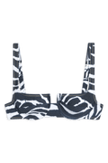 Brigitte Bikini Top // Blue Zebra - Reina Olga - BIKINI SET