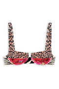 Brigitte Bikini Top // 3 Tone Tropicana - Reina Olga - BIKINI SET
