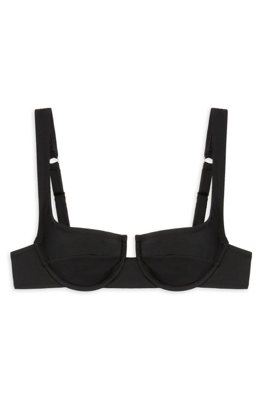 Brigitte Bikini Top // Black