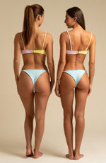BV Hammond Bikini Top // Pastel Yellow & Pink Terry - Reina Olga