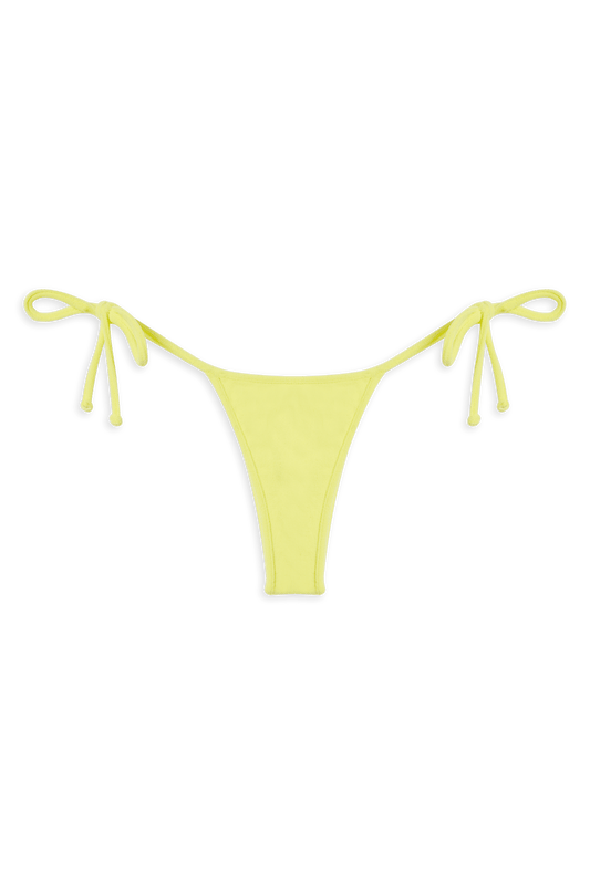 Carioca Bikini Bottom // Pastel Yellow Terry - Reina Olga