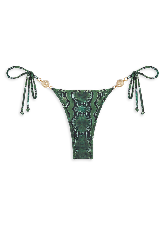 Carioca Splash Bikini Bottom // Texas Green Print