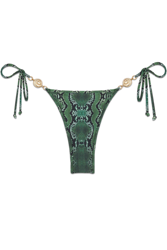 Carioca Splash Bikini Bottom // Texas Green Print