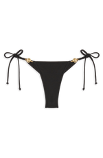 Carioca Splash Bikini Bottom // Black Shiny - Reina Olga