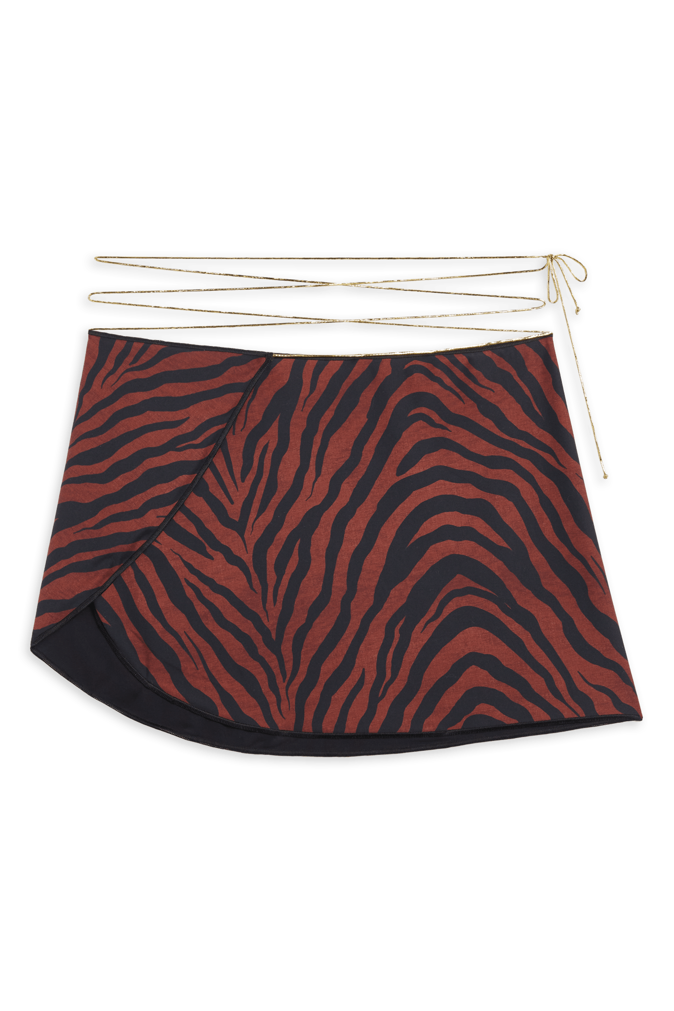 Ciclone Wrap Skirt // Brown Tiger - Reina Olga
