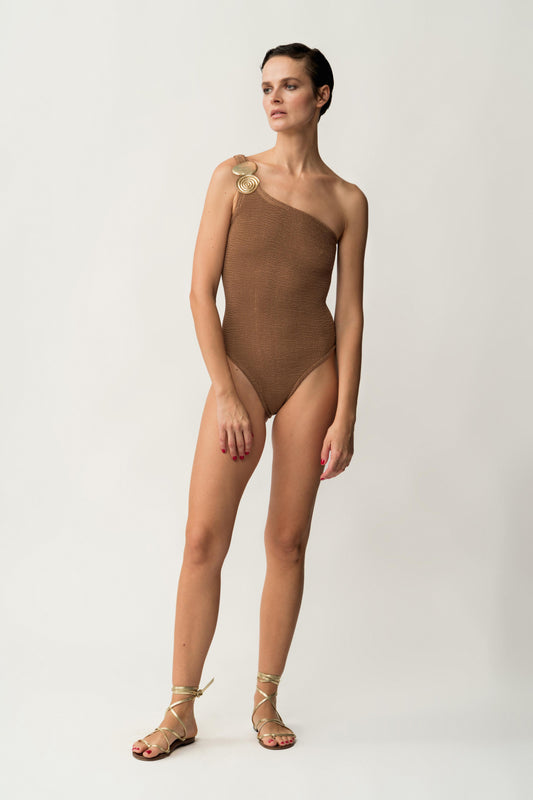 Gaia Swimsuit //  Brown Clay