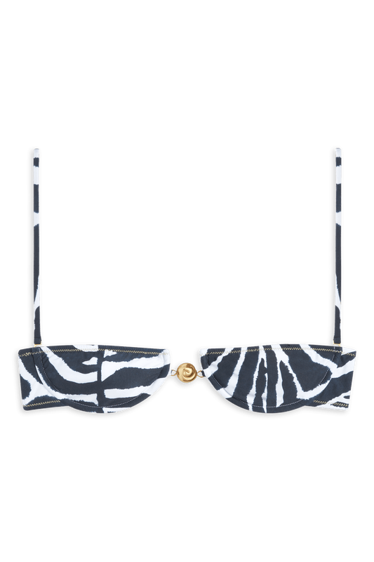Hammond Bikini Top // Blue Zebra - Reina Olga