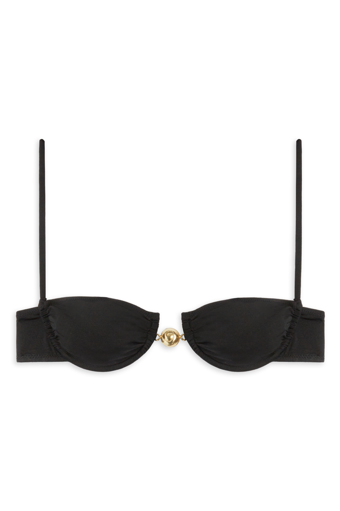 Hammond Bikini Top // Black Shiny - Reina Olga