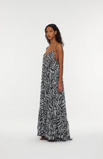 Light Flowy Maxi Dress // Zebra Print - Reina Olga