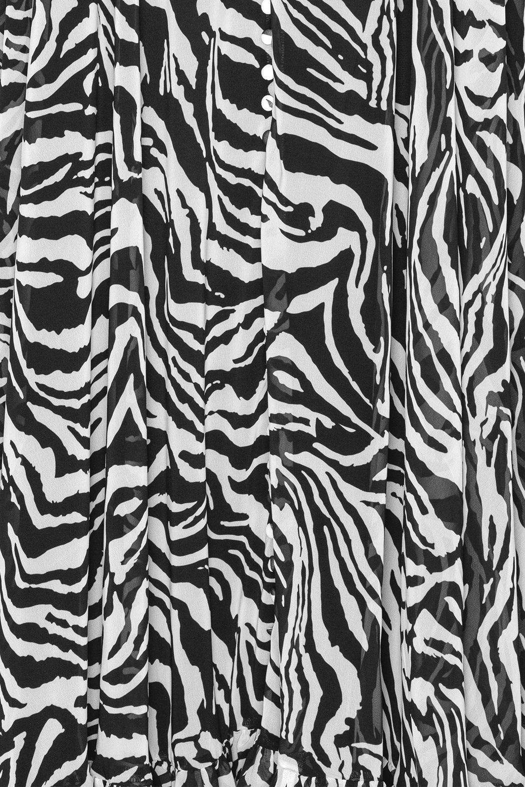 Light Flowy Maxi Dress // Zebra Print - Reina Olga
