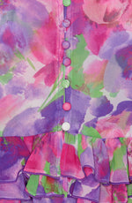 Light Longsleeve Top // Pink Flower Print - Reina Olga