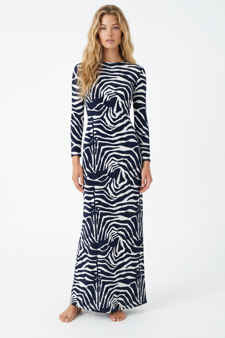 Luca Dress // Blue Zebra
