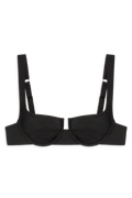 Brigitte Bikini Top // Black Shiny - Reina Olga - BIKINI SET