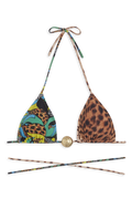 Miami Bikini Top // 3 Tone Prints - Reina Olga - BIKINI SET